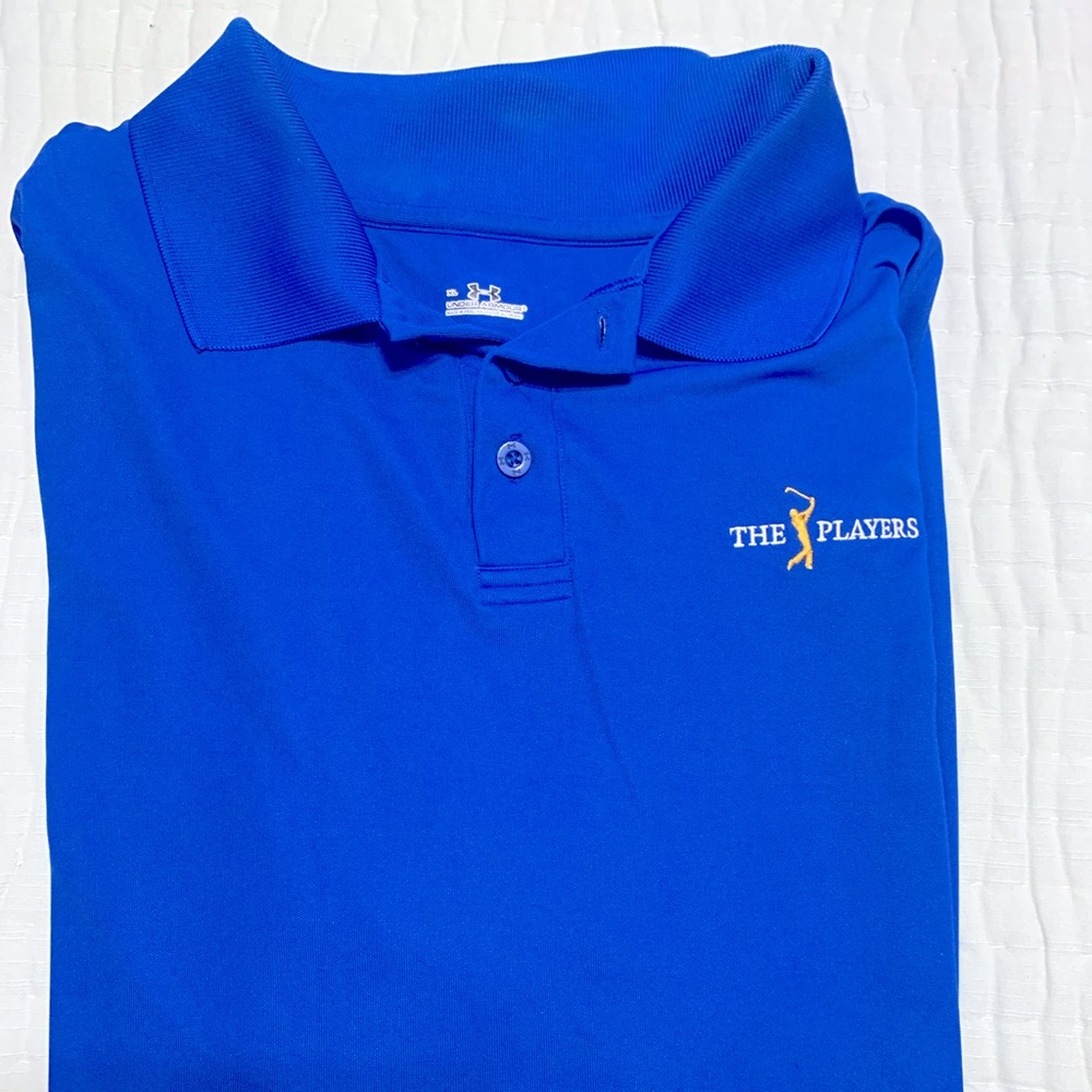 The Players Under Armour Blue Polo - XL
